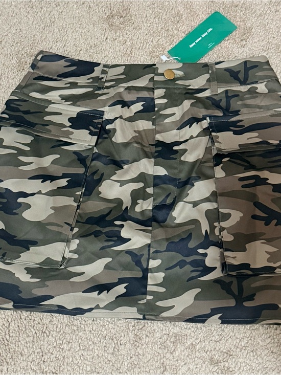SHEIN Dresses & Skirts - SHEIN Olive Green Camo Mini Skirt